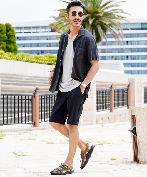 roshell(ロシェル)の「レーヨンオープンカラー半袖シャツ(シャツ/ブラウス・メンズ・アイボリー/ブラック/ブルー/カーキ/ネイビー/ダークグリーン/ベージュ系その他・LARGE/X-LARGE/MEDIUM)」の21枚目の写真