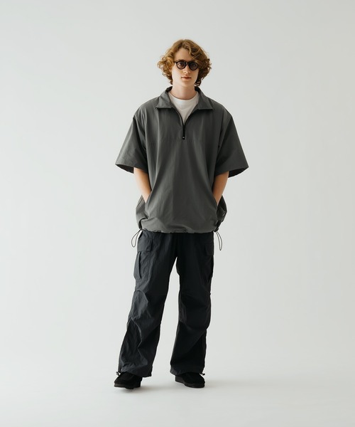 24AW✨ライテンダー NOBLE PULLOVER ハーフジップ 黒 2 RYE TENDER｜ヴィージー ハーフ ジップ トップス R24-01-01-017