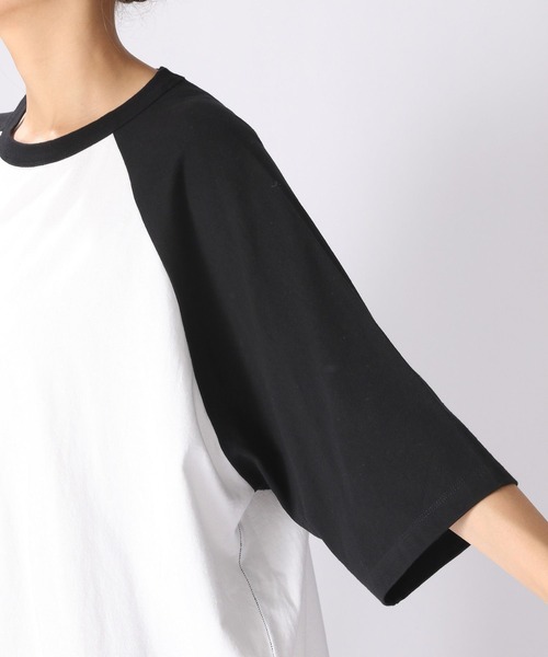 niko and...（ニコアンド）の「カットアウトラグランBIGTシャツ（Tシャツ/カットソー・レディース・ブラック/ブラウン/グリーン・FREE）」の6枚目の写真