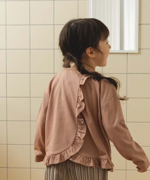 pairmanon（ペアマノン）の「選べるガールズデザイン 長袖 ロンT（Tシャツ/カットソー・キッズ・パープル系その他2/ホワイト系その他3/ピンク系その他/ブラック系その他2/ミント/ホワイト系その他4/ライトベージュ/ベージュ系その他/パープル系その他3/ブラック系その他/ブラウン系その他3/パープル系その他/パープル系その他4/ブルー系その他3/ブラック/ブラウン系その他/ベージュ系その他2/ピンク/ブルー系その他・90/130/150/120/140/110/100/80）」の19枚目の写真