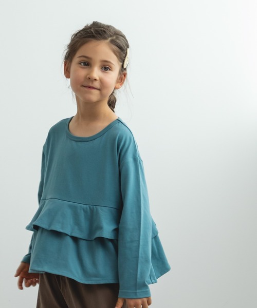 pairmanon（ペアマノン）の「選べるガールズデザイン 長袖 ロンT（Tシャツ/カットソー・キッズ・パープル系その他2/ホワイト系その他3/ピンク系その他/ブラック系その他2/ミント/ホワイト系その他4/ライトベージュ/ベージュ系その他/パープル系その他3/ブラック系その他/ブラウン系その他3/パープル系その他/パープル系その他4/ブルー系その他3/ブラック/ブラウン系その他/ベージュ系その他2/ピンク/ブルー系その他・90/130/150/120/140/110/100/80）」の13枚目の写真