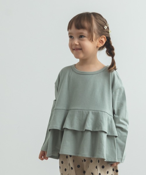 pairmanon（ペアマノン）の「選べるガールズデザイン 長袖 ロンT（Tシャツ/カットソー・キッズ・パープル系その他2/ホワイト系その他3/ピンク系その他/ブラック系その他2/ミント/ホワイト系その他4/ライトベージュ/ベージュ系その他/パープル系その他3/ブラック系その他/ブラウン系その他3/パープル系その他/パープル系その他4/ブルー系その他3/ブラック/ブラウン系その他/ベージュ系その他2/ピンク/ブルー系その他・90/130/150/120/140/110/100/80）」の11枚目の写真