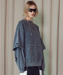 PRANK PROJECT | レイヤードピグメントスウェット / Layered Pigment Sweatshirt(スウェット)