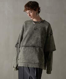 PRANK PROJECT | 【23AUTUMN予約商品】レイヤードピグメントスウェット / Layered Pigment Sweatshirt(スウェット)