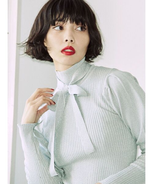 jouetie（ジュエティ）の「リボンタイラメニット（ニット/セーター