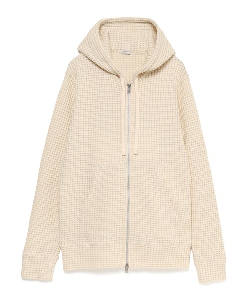 SEAGREEN（シーグリーン）の「SEAGREEN(シーグリーン) BIG WAFFLE HOODIE（パーカー・メンズ・ブラック/ブラウン/クリーム/ネイビー・4/3/2）」の3枚目の写真