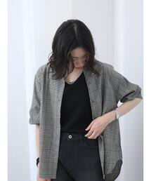 Samansa Mos2 blue | 【イージーケア】マルチスタイルシャツ(シャツ/ブラウス)