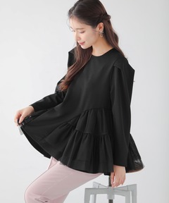 ツイストデザインティアードトップス【宅配便】 | Fit more
