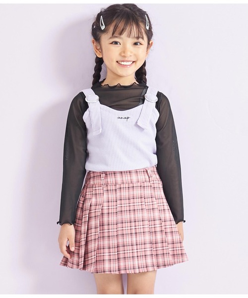 ANAP kids（アナップキッズ）の「シアートップスセット（Tシャツ/カットソー・キッズ・ホワイト/ブラック・130cm/120cm/110cm）」の16枚目の写真
