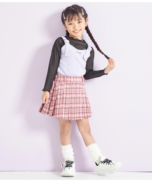 ANAP kids（アナップキッズ）の「シアートップスセット（Tシャツ/カットソー・キッズ・ホワイト/ブラック・130cm/120cm/110cm）」の21枚目の写真
