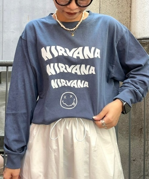 Right-on（ライトオン）の「【別注】ヴィンテージ加工バンドロンT（Tシャツ/カットソー・メンズ・ホワイト/ロイヤルブルー/ブラック・XL/L/M）」の3枚目の写真