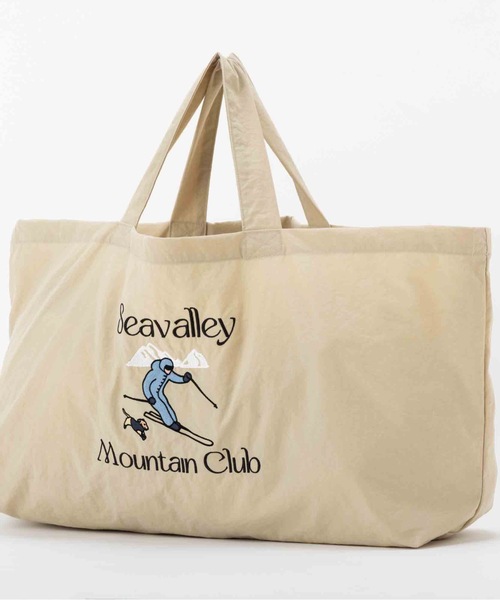 SEA(シー)の「Seavalley Mountain Club スキーヤー 2wayバッグ(ショルダーバッグ・レディース・ベージュ/ネイビー・ONE SIZE)」の8枚目の写真