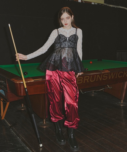 VIOLETTA（ヴィオレッタ）の「グロッシーカーゴパンツ（カーゴパンツ