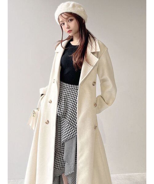 RESEXXY（リゼクシー）の「フラッフィーベレー帽（ハンチング/ベレー帽・レディース・ブラック/ホワイト/ベージュ・FREE）」の4枚目の写真