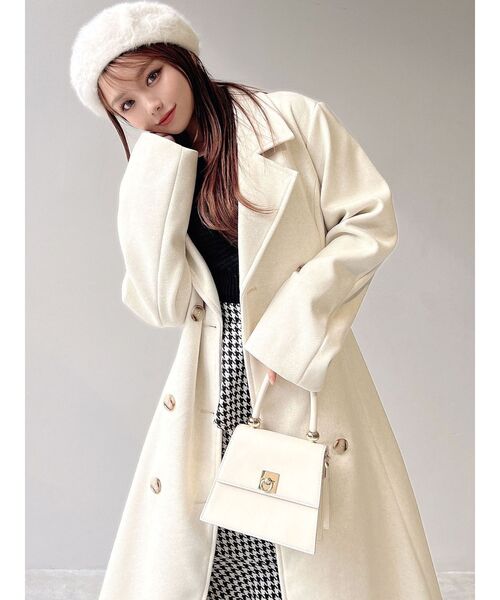 RESEXXY（リゼクシー）の「フラッフィーベレー帽（ハンチング/ベレー帽・レディース・ブラック/ホワイト/ベージュ・FREE）」の5枚目の写真