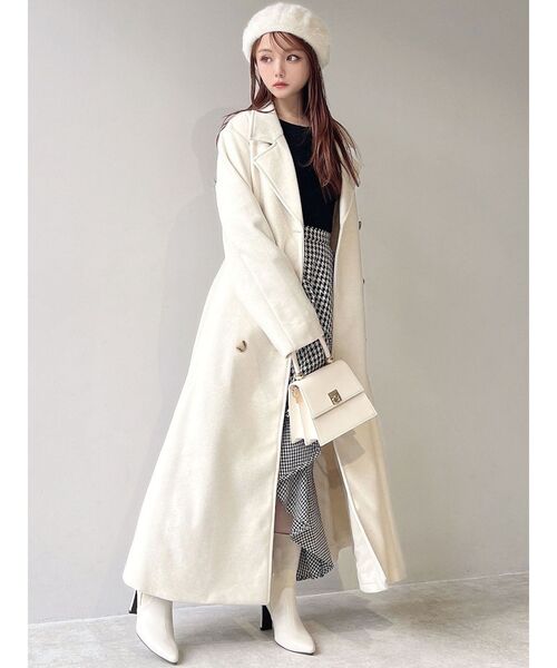 RESEXXY（リゼクシー）の「フラッフィーベレー帽（ハンチング/ベレー帽・レディース・ブラック/ホワイト/ベージュ・FREE）」の6枚目の写真