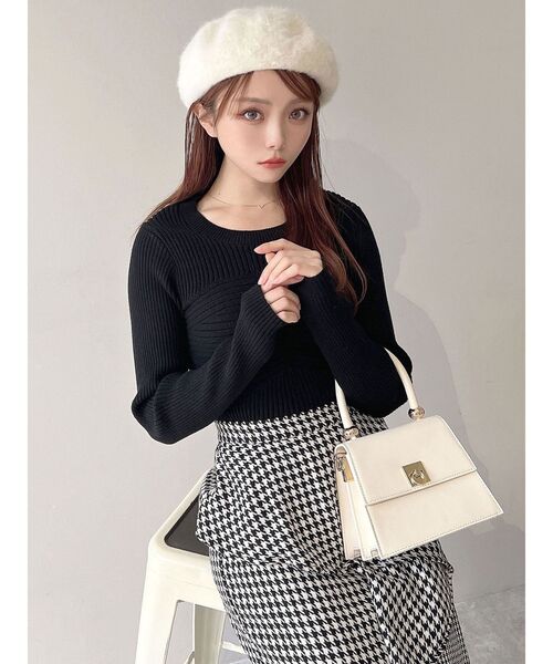 RESEXXY（リゼクシー）の「フラッフィーベレー帽（ハンチング/ベレー帽・レディース・ブラック/ホワイト/ベージュ・FREE）」の7枚目の写真