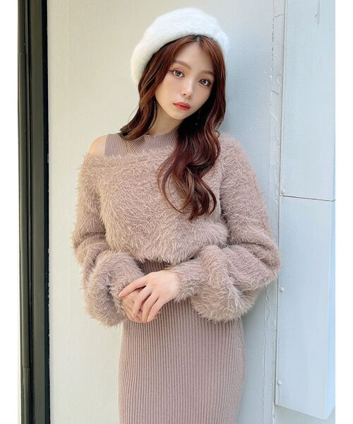 RESEXXY（リゼクシー）の「フラッフィーベレー帽（ハンチング/ベレー帽・レディース・ブラック/ホワイト/ベージュ・FREE）」の10枚目の写真