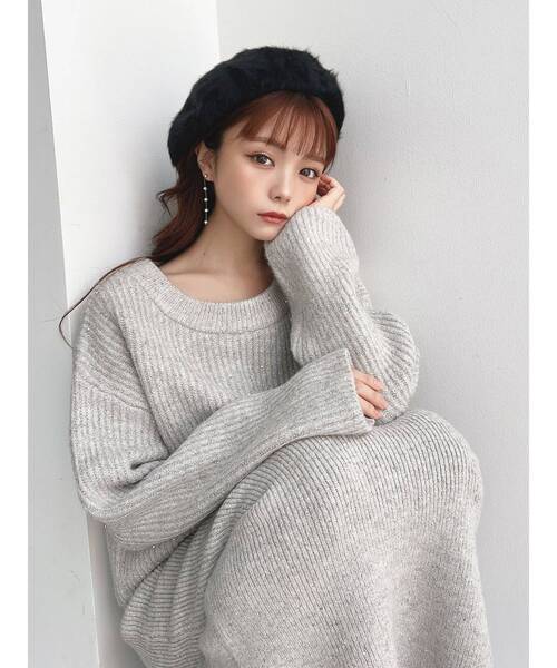 RESEXXY（リゼクシー）の「フラッフィーベレー帽（ハンチング/ベレー帽・レディース・ブラック/ホワイト/ベージュ・FREE）」の15枚目の写真