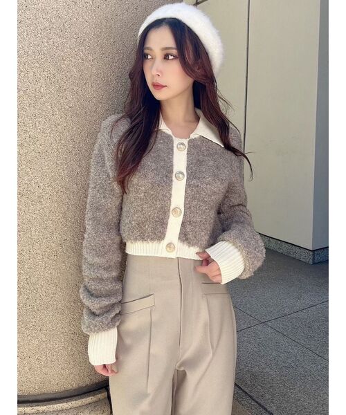 RESEXXY（リゼクシー）の「フラッフィーベレー帽（ハンチング/ベレー帽・レディース・ブラック/ホワイト/ベージュ・FREE）」の21枚目の写真