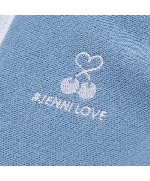 JENNI love（ジェニィラブ）の「【再入荷】【コットン100％】ハーフZIPそでラインワンピ（ワンピース・キッズ・ブラック/ブルー/グレー・130cm/140cm/150cm/160cm）」の18枚目の写真