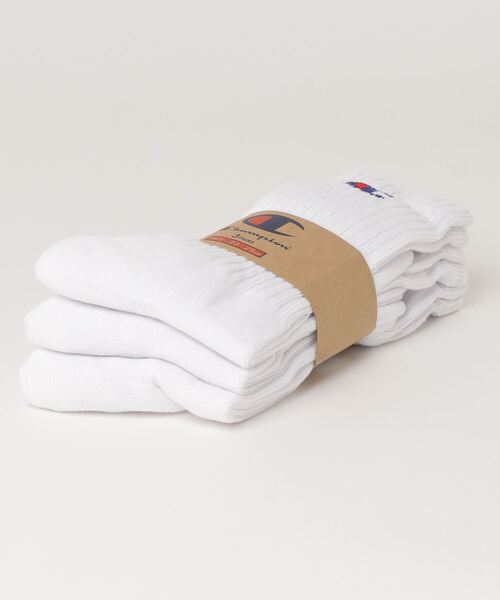 Champion（チャンピオン）の「【Champion/チャンピオン】メンズ 【3足組】 フルレングスソックス【ハーフパイル】（ソックス/靴下・メンズ・ヘザーグレー/ブラック/ホワイト/その他・MEDIUM/SMALL/LARGE）」の14枚目の写真