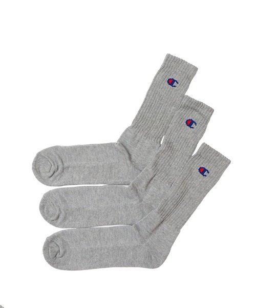 Champion（チャンピオン）の「【Champion/チャンピオン】メンズ 【3足組】 フルレングスソックス【ハーフパイル】（ソックス/靴下・メンズ・ヘザーグレー/ブラック/ホワイト/その他・MEDIUM/SMALL/LARGE）」の4枚目の写真