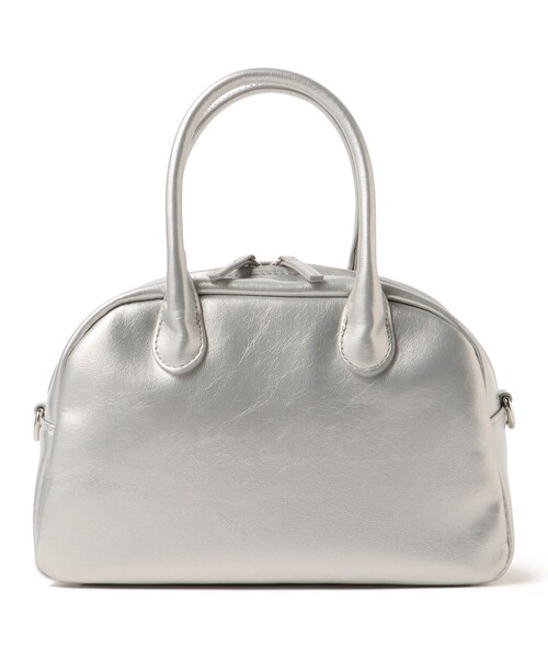 BEAMS HEART（ビームスハート）の「BEAMS HEART / フェイクレザー ボストンバッグ（ボストンバッグ・レディース・シルバー/ブラック・ONE SIZE）」の10枚目の写真