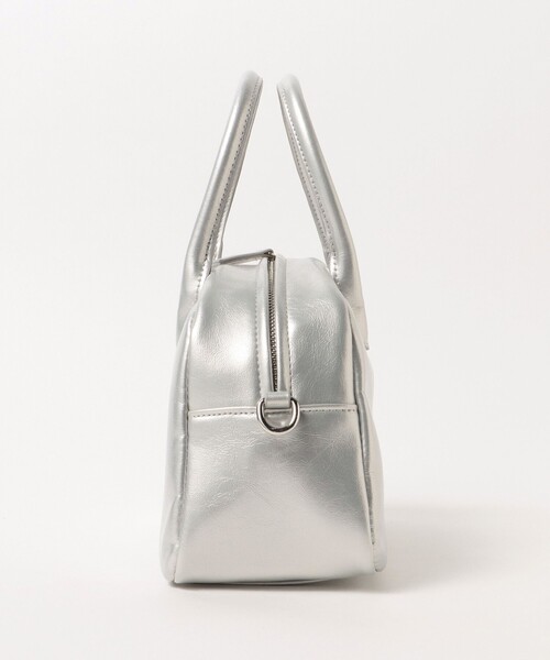 BEAMS HEART（ビームスハート）の「BEAMS HEART / フェイクレザー ボストンバッグ（ボストンバッグ・レディース・シルバー/ブラック・ONE SIZE）」の11枚目の写真