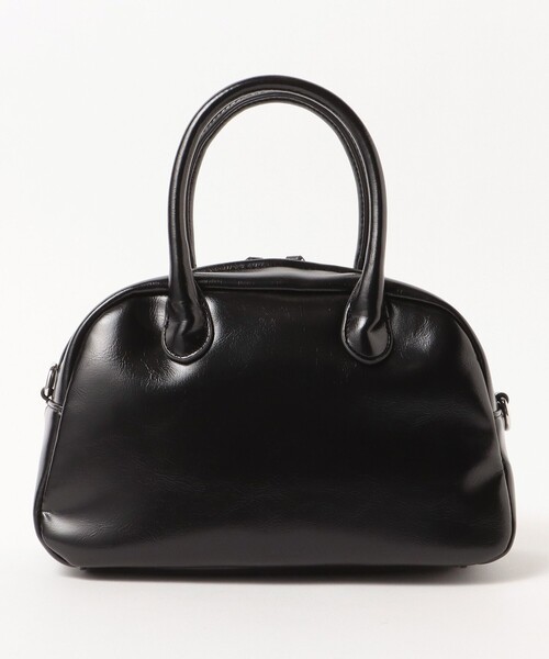 BEAMS HEART（ビームスハート）の「BEAMS HEART / フェイクレザー ボストンバッグ（ボストンバッグ・レディース・シルバー/ブラック・ONE SIZE）」の7枚目の写真