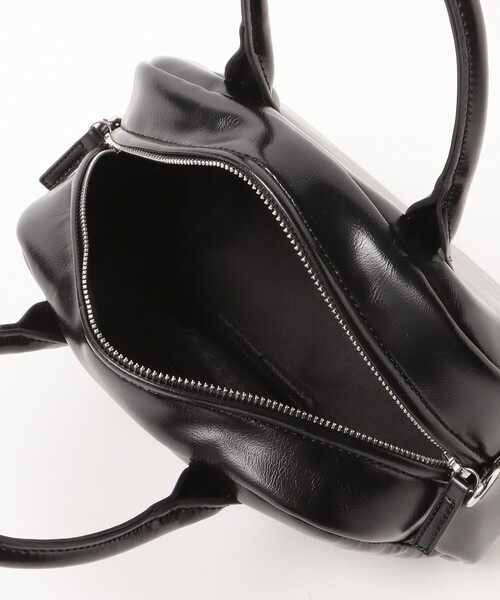 BEAMS HEART（ビームスハート）の「BEAMS HEART / フェイクレザー ボストンバッグ（ボストンバッグ・レディース・シルバー/ブラック・ONE SIZE）」の8枚目の写真