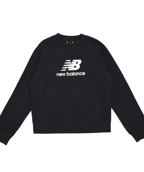 NEW BALANCE(ニューバランス)の「NB Essentials スタックドロゴ スウェットクルー(スウェット・レディース・ライトグレー/ブラック/カーキ/ブラウン・SMALL/MEDIUM/X-LARGE/LARGE)」の9枚目の写真