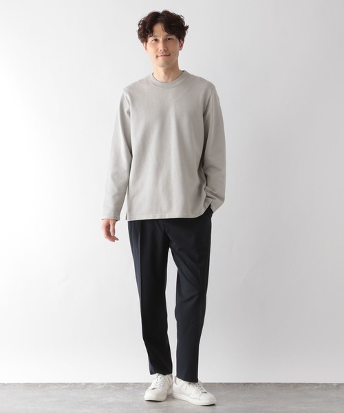 GLOBAL WORK(グローバルワーク)の「メルティクルーネックプルオ-バー/M/163401(ニット/セーター・メンズ・ライトグレー/グレー/ブラック/ネイビー/スカイブルー/ライトベージュ/ライトグリーン/チャコールグレー・MEDIUM/X-LARGE/LARGE/SMALL)」の16枚目の写真