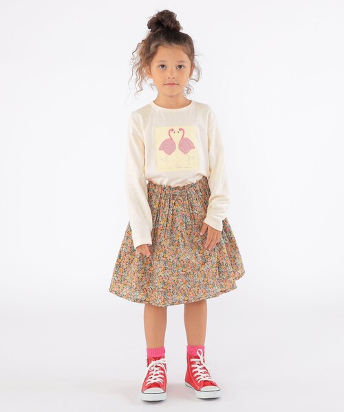 SHIPS（シップス）の「SHIPS KIDS:100～130cm / ツイン バード フェイクファー 長袖 TEE（Tシャツ/カットソー・キッズ・ライトブルー/オフホワイト・110/130/120/100）」の21枚目の写真