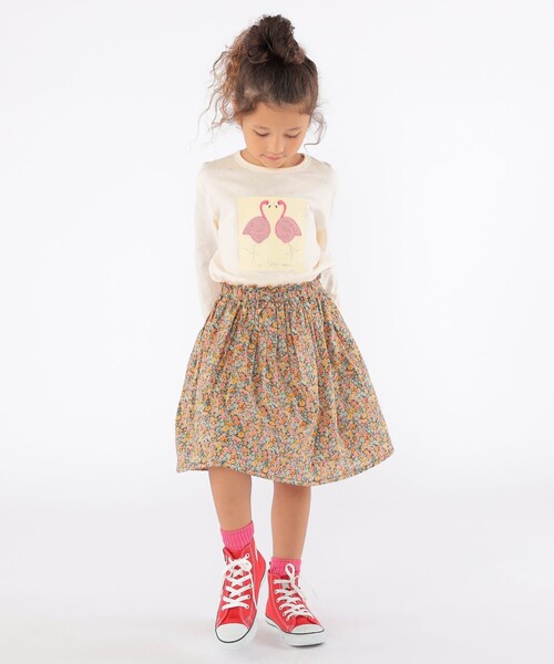 SHIPS（シップス）の「SHIPS KIDS:100～130cm / ツイン バード フェイクファー 長袖 TEE（Tシャツ/カットソー・キッズ・ライトブルー/オフホワイト・110/130/120/100）」の20枚目の写真