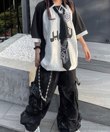 XU（エックスユー）の「【Never mind the XU】dirty washing denim cargo pants / 【ネバーマインド ザ エックスユー】ダーティーウォッシングデニムカーゴパンツ（カーゴパンツ）」