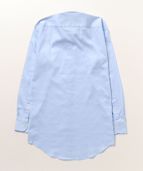 TOKYO SHIRTS（トウキョウシャツ）の「形態安定ノーアイロン レギュラー 長袖ビジネスワイシャツ（ビジネスシャツ・メンズ・ブルー・首回り39cm-裄丈84cm/首回り43cm-裄丈86cm/首回り39cm-裄丈80cm/首回り42cm-裄丈86cm/首回り42cm-裄丈82cm/首回り41cm-裄丈86cm/首回り37cm-裄丈80cm/首回り41cm-裄丈82cm/首回り43cm-裄丈82cm/首回り37cm-裄丈84cm）」の6枚目の写真