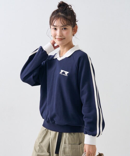 セール】スポーツ 襟付き ラインスウェット（スウェット）｜FREAK'S