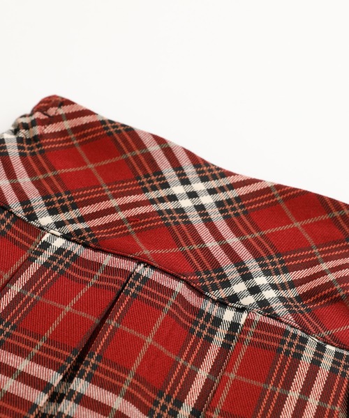 URBAN CHERRY(アーバンチェリー)の「グレンチェック柄プリーツスカート(スカート・キッズ・レッド・110cm/120cm/130cm/140cm/150cm)」の6枚目の写真