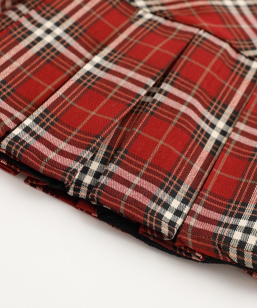 URBAN CHERRY(アーバンチェリー)の「グレンチェック柄プリーツスカート(スカート・キッズ・レッド・110cm/120cm/130cm/140cm/150cm)」の7枚目の写真