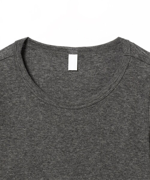 homspun（ホームスパン）の「homspun / 半袖プルオーバー Tシャツ（Tシャツ/カットソー・レディース・ブラック/チャコールグレー/ホワイト・ONE SIZE）」の8枚目の写真