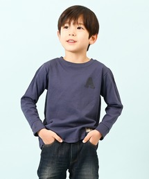 LEAD（リード）の「OCS認証 オーガニックコットン100% ロゴ【イニシャル A】長袖Tシャツ（Tシャツ/カットソー）」