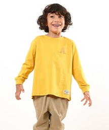 LEAD（リード）の「OCS認証 オーガニックコットン100% ロゴ【イニシャル A】長袖Tシャツ（Tシャツ/カットソー）」