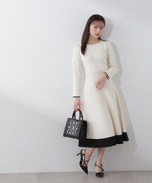 PROPORTION BODY DRESSING | バイカラーニットワンピース / 1214140108(ワンピース)