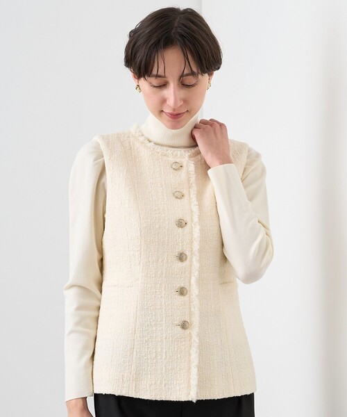 ANAYI（アナイ）の「フィルムツイードペプラムジレ（ベスト）」 - WEAR