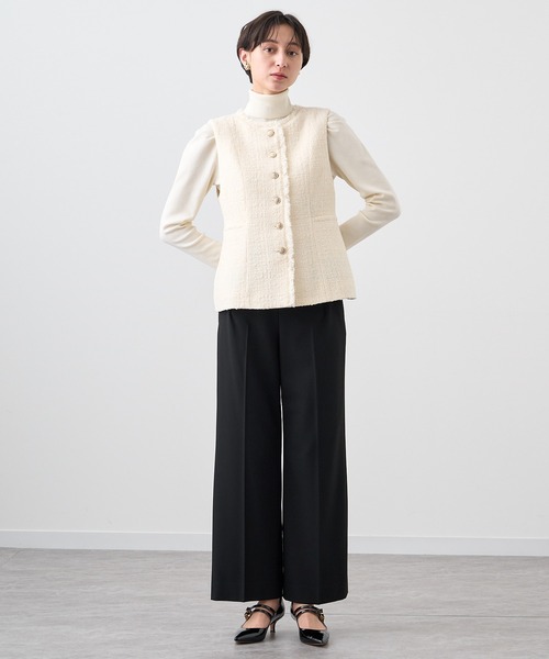 ANAYI（アナイ）の「フィルムツイードペプラムジレ（ベスト）」 - WEAR