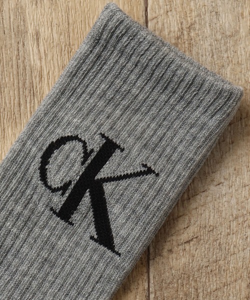 Calvin Klein（カルバン・クライン）の「【Calvin Klein/カルバンクライン】ワンポイントロゴ クッションクルーソックス 5足セット（ソックス/靴下・メンズ・ホワイト/マルチ・FREE）」の11枚目の写真
