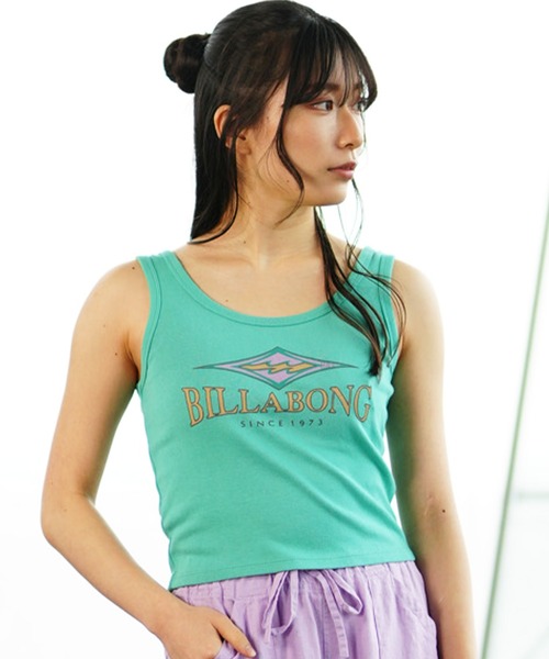 BILLABONG（ビラボン）の「BILLABONG/ビラボン タンクトップ ショート丈 BE013-361（タンクトップ・レディース・ブラック/ホワイト/ミント・L/M）」の3枚目の写真
