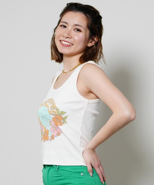 BILLABONG（ビラボン）の「BILLABONG/ビラボン タンクトップ ショート丈 BE013-361（タンクトップ・レディース・ブラック/ホワイト/ミント・L/M）」の15枚目の写真