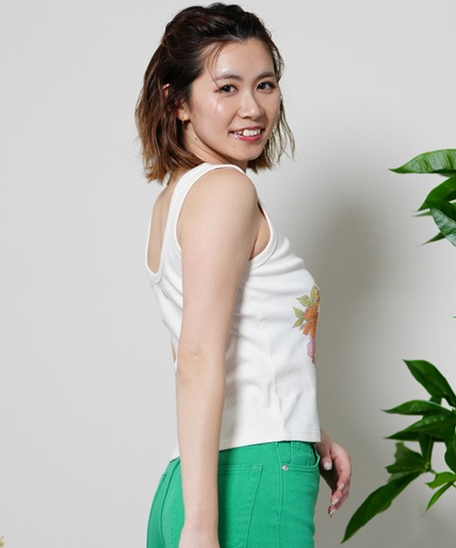 BILLABONG（ビラボン）の「BILLABONG/ビラボン タンクトップ ショート丈 BE013-361（タンクトップ・レディース・ブラック/ホワイト/ミント・L/M）」の17枚目の写真